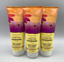 Bath  Body Works Forever Sunshine Body Cream 8 oz S/3 9113