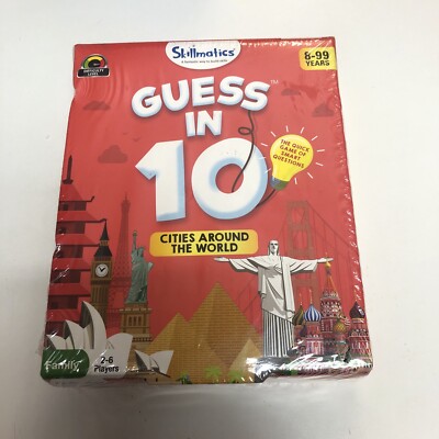 NEW! Guess in 10 - Cities Around The World Game Smart Questions, Skillmatics