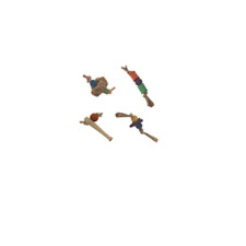 Small Wooden Bird Foot Toy Pet Supplies Pack of 4 