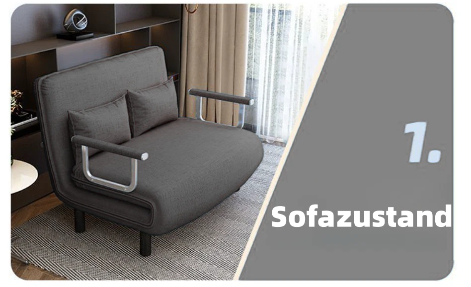 Relaxsessel Schlafsessel, Schlafsofa mit Bettfunktion, Relaxsessel Rückenkissen - Bild 2 von 4