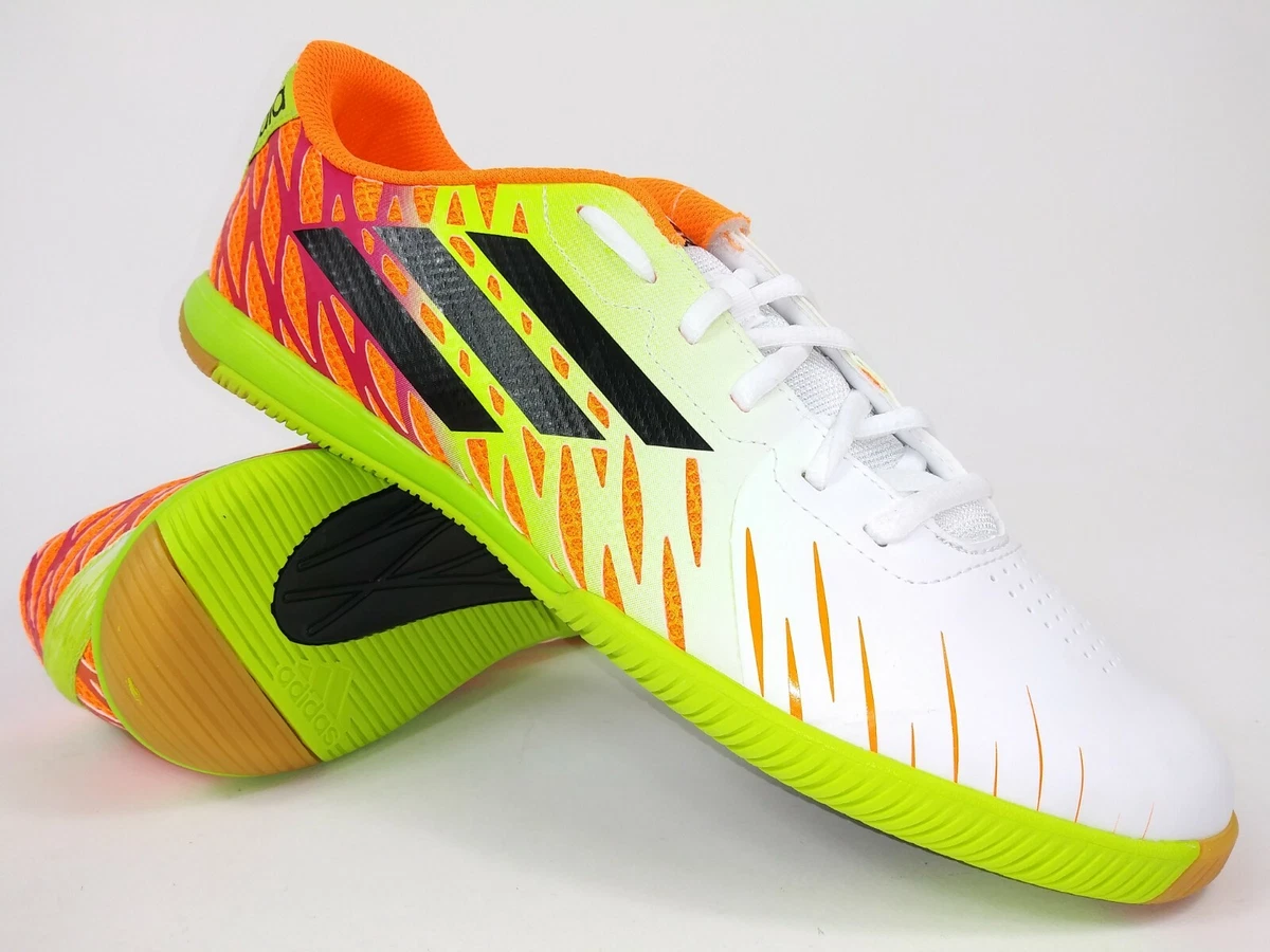 Adidas Mens Rare freefootball SpeedTrick D67135 White Green Indoor Soccer Shoes