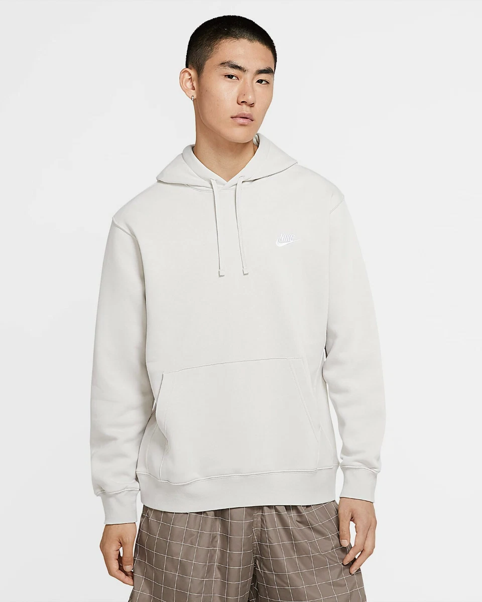 nike men's sportswear club lightweight hooded pullover