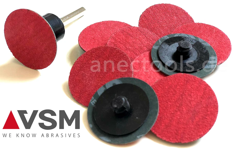 VSM SCHLEIFSCHEIBEN ROLOC Ø38 [mm] REINIGUNGSCHEIBEN ENTROSTEN METALL STÜTZTELLER