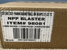 2021-22 Panini NBA Hoops Basketball Blaster Box Case 20 Boxes New SEALED