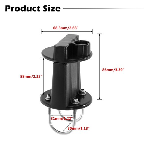 for Spare 3L/5L fuel tank Bracket Lock Holder Plastic Black Motorcycle ATV UTV - Picture 7 of 12