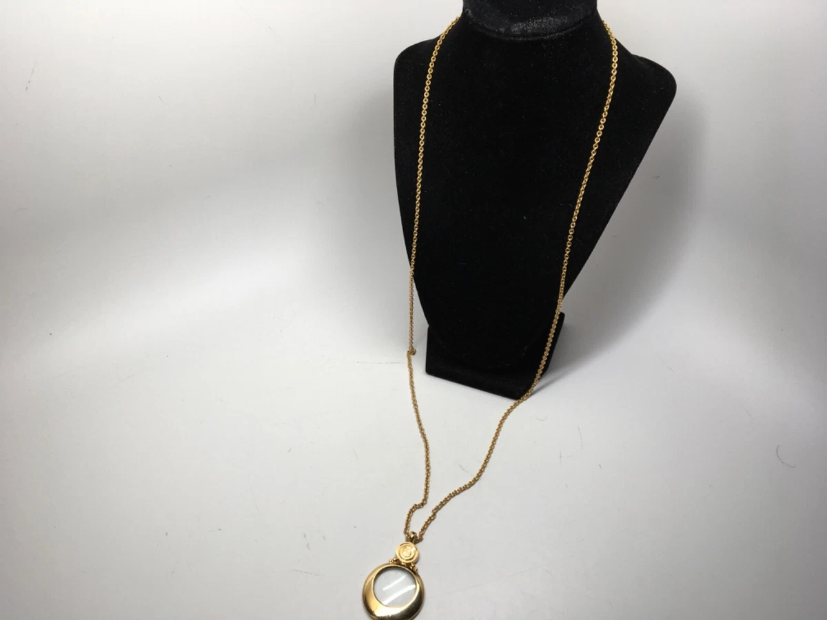 Trifari magnifying shop glass necklace