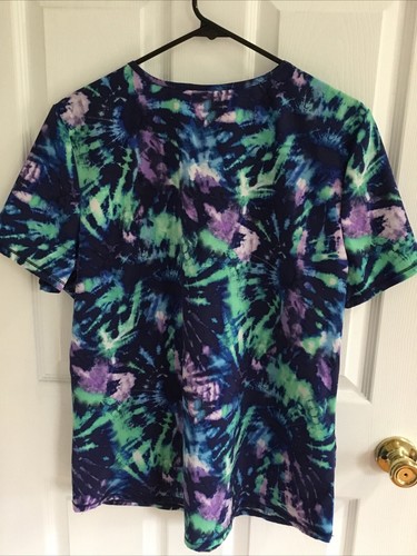 Scrubstar Womens Medical Scrub Top Size Large - BLUE - SEA FOAM GREEN - PURPLE - Picture 2 of 2