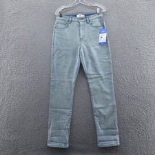 NWT Cabi Womens Higher Straight Leg Jeans 4 Blue Light Wash Mid Rise Denim