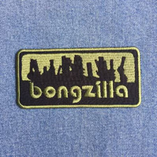 Parche bordado verde BONGZILLA Weedeater Electric Wizard Bongripper Acid King