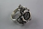 Rose Flower Silver Ring Gothic Ring 925 Genuine Silver /388