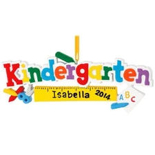 Kindergarten Elementary School Teacher  Personalized Christmas Tree Ornament