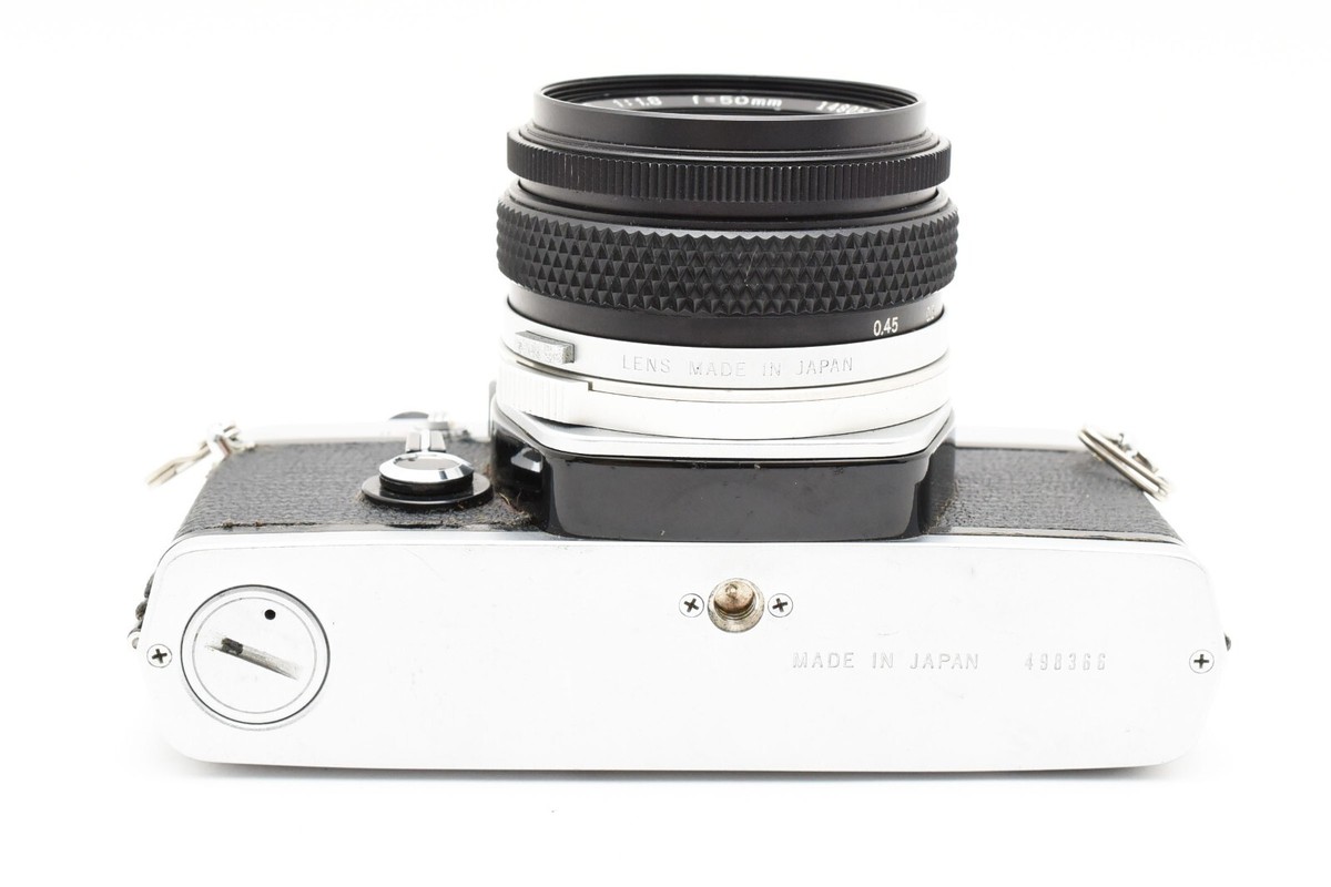 Olympus OM-1 Silver 35mm Film Camera w/F.Zuiko 50mm F1.8