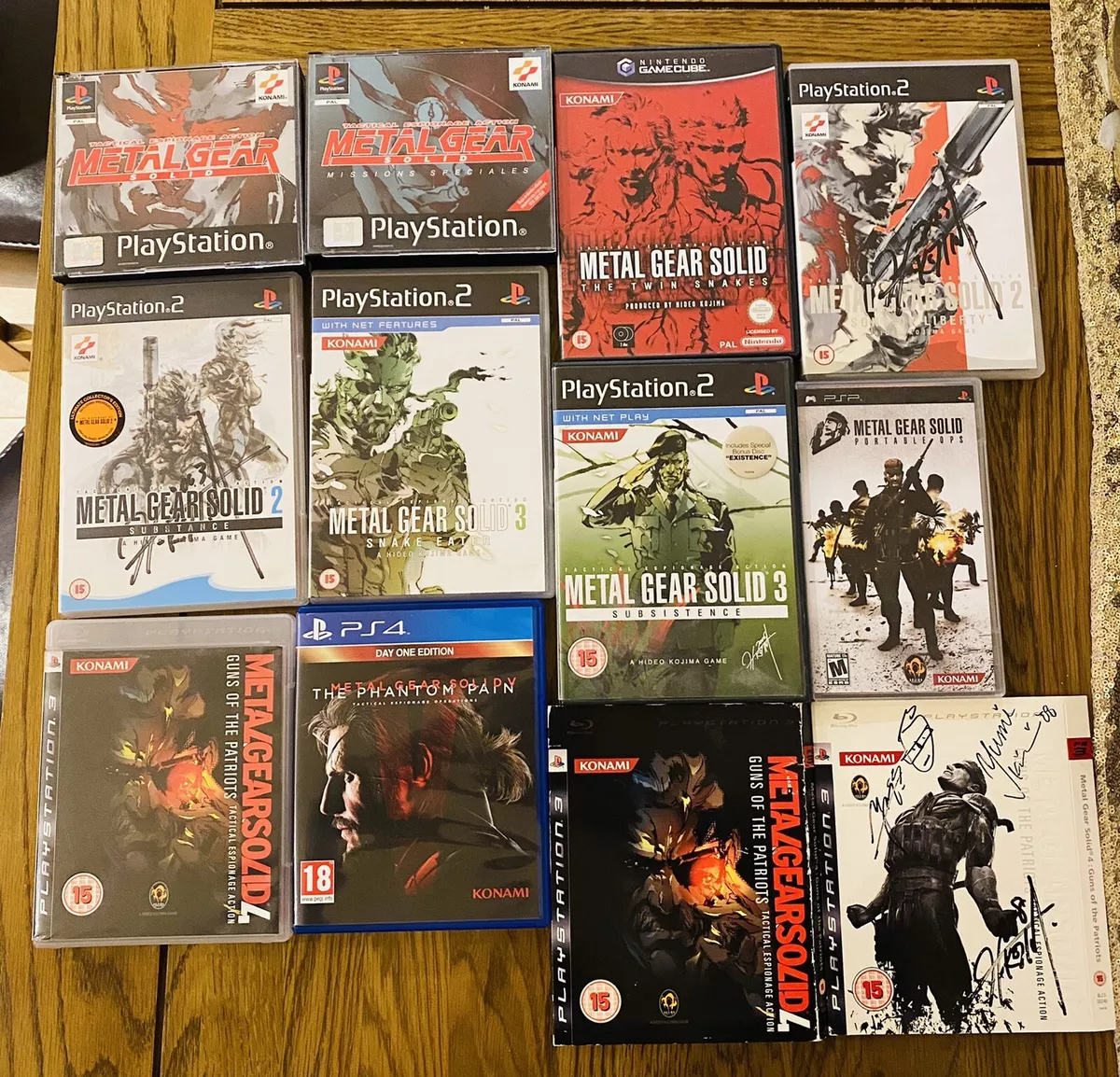 Ultimate Metal Gear Solid Collection Signed By Hideo Kojima