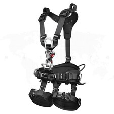 Full Body Harness Black M Rescue Rigging Rope Access Fall Arrest Purpose