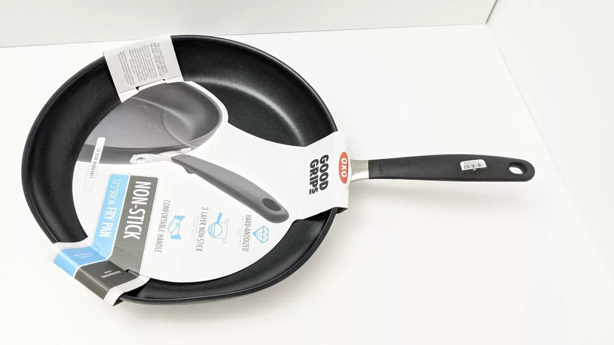 OXO Hard Anodized Nonstick Cookware, 12 Covered Frypan, Skillet 