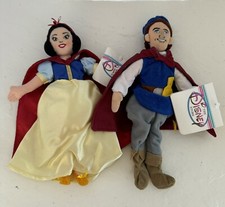 DISNEY STORE BEAN BAG SNOW WHITE  PRINCE BOTH HAVE TAGS