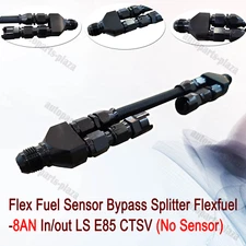 Flex Fuel Sensor Bypass Splitter Flexfuel -8AN In/out LS E85 CTSV (No Sensor)