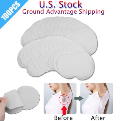 100 Pcs Underarm Armpit Sweat Pads Stickers Shield Guard Absorbing Disposable US