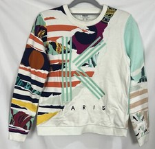 KENZO Paris Abstract Pullover Sweatshirt Size Small