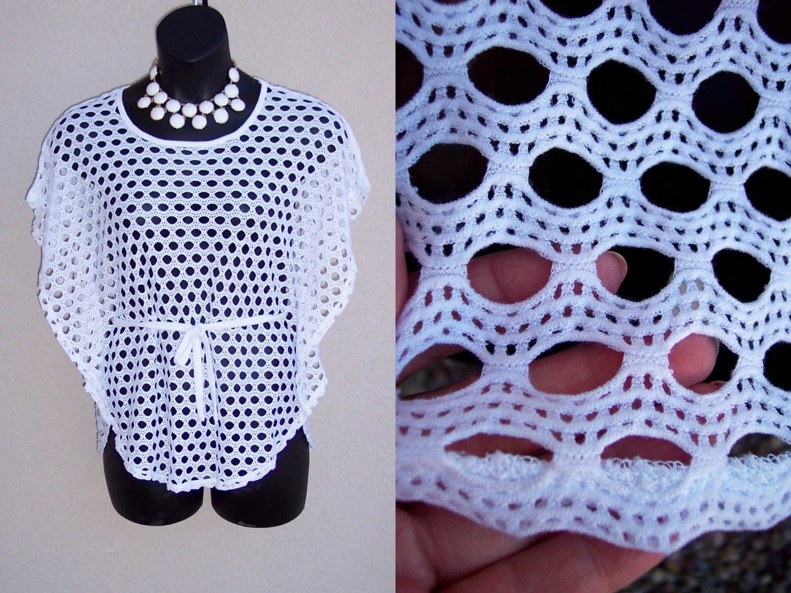 crochet fishnet top