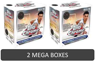 2 x 2023-24 Topps Chrome NBA Basketball Monster Box QTY Available 