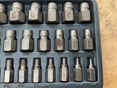 Palco メスキット Matco 25 Piece Hexagonal Head Multi Spline Screw Extractor Set