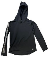 Under Armour Youth Large Black Pullover Coldgear Loose Hoodie EUC