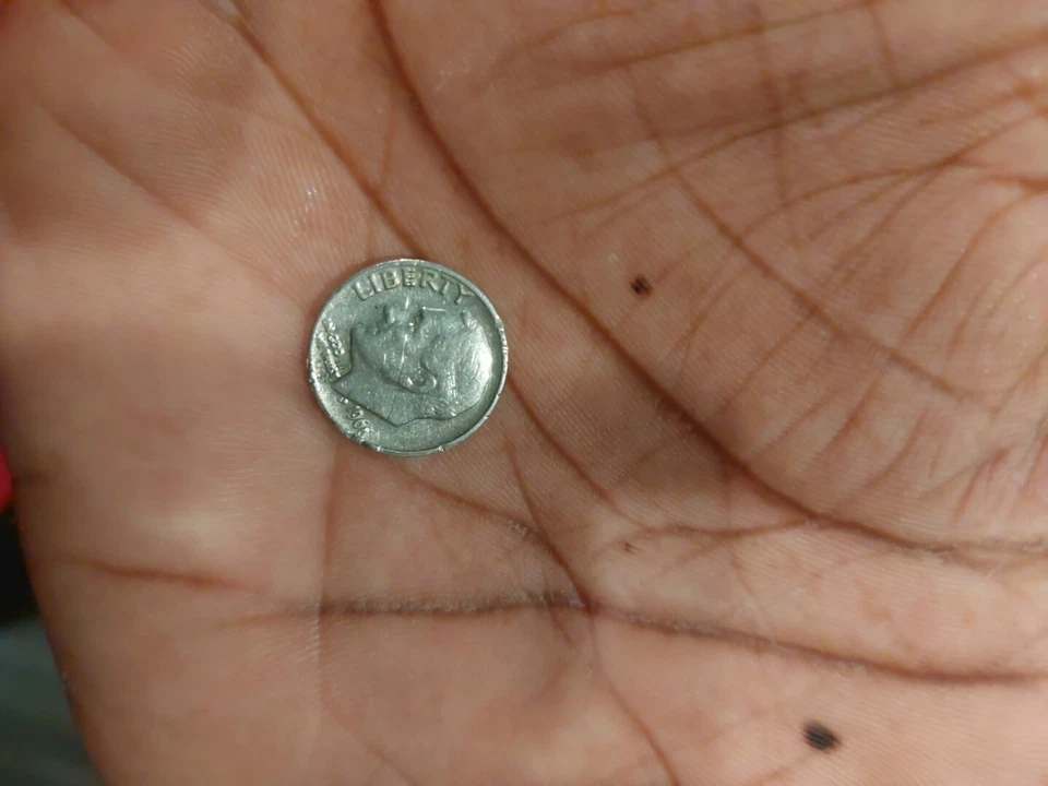 1966 P ROOSEVELT DIME ERROR SEE PHOTOS #69 - Image 3 of 3