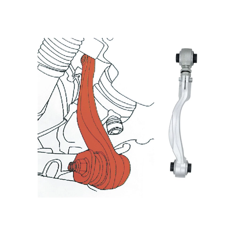 LYKT 2pcs Adjustable Arms Alignment Rear Camber Kit for Jaguar XF 16-23/XE 17-20 - Image 2 of 4