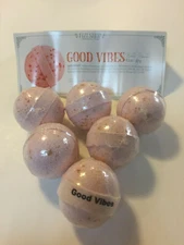 Perfectly Posh - 6 pc Fizi Bath Bomb Set - Good Vibes 1.5 Oz ea 