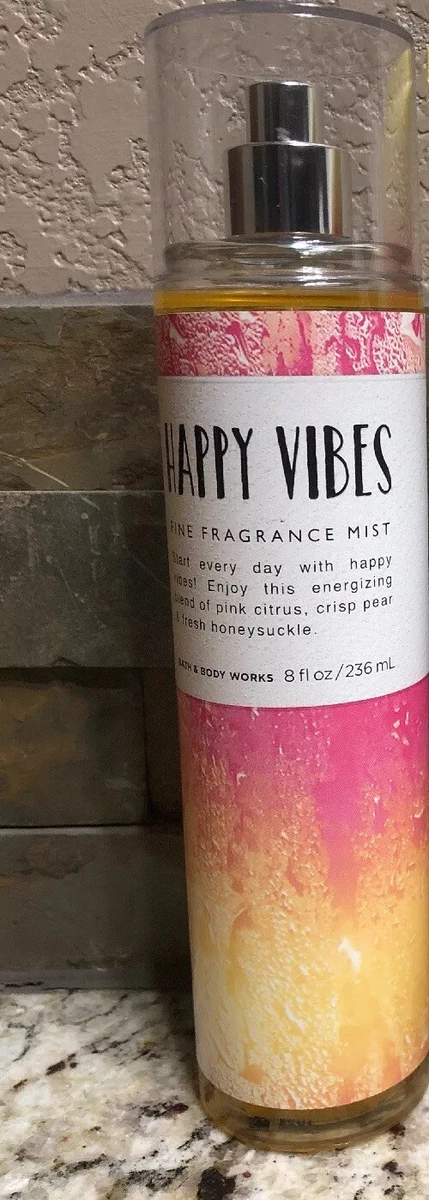 HAPPY Vibes BATH Body WORKS Splash SCENT Fragrance MIST Full SIZE 8oz RETIRED