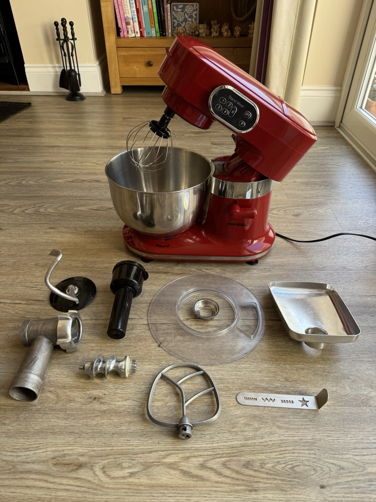 Aifeel Kitchen Electric Multifunctional 8-in-1 Red Stand Mixer Tested & Working
Opens in a new windo