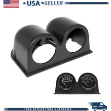 Black Universal 2 52mm Double Hole Abs Plastic Dashboard Gauge Pod Holder Black Universal 2 52mm Double Hole Abs Plastic Dashboard Gauge Pod Holder