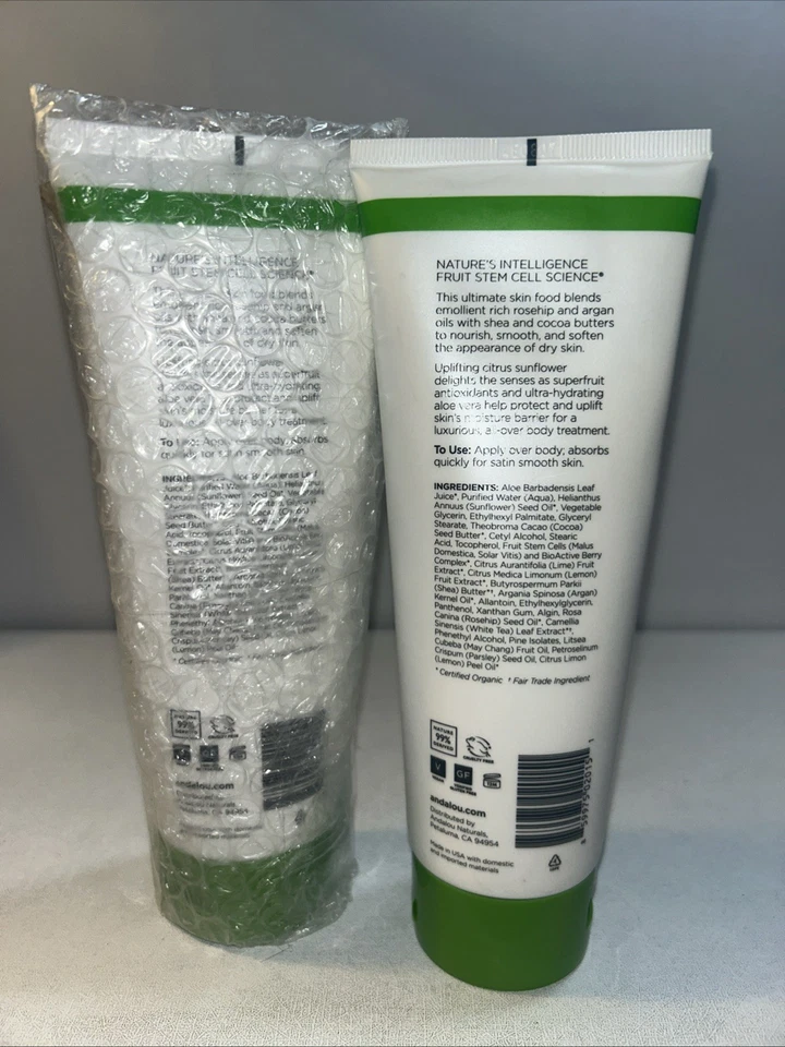 2 lociones corporales Andalou Naturals cítricas verbena edificante 8 fl oz cada una Foto 2 de 4