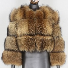 Women Gifts Luxury Faux Fur Shaggy Jacket Winter Short Top Coat Warm Outwear