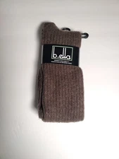 b.ella - Woman's tall socks - brown - Cashmere blend - Made in USA
