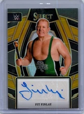 2024 Panini Select WWE Signature Selections Gold Prizm /10 Fit Finlay Auto