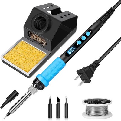 Soldering Iron Kit, 100W High Power Soldering Iron, Fast Heating, Digital Displa