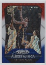 2015-16 Panini Prizm Red White & Blue Prizm Alexis Ajinca #107 0a1