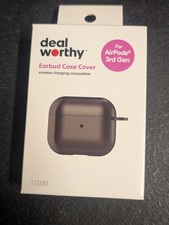 deal worthy Black Earbud Case Cover for Apple AirPods 3rd Generation