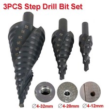 6/8/10mm Shank HSS Step Drill Bit Set Large Cone Titanium Bit Metal Hole Cutter