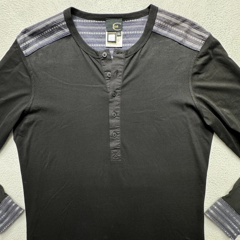 Camisa de vestir para hombre Roberto Cavalli 1/2 botón manga larga informal Italia talla XL Foto 2 de 4