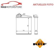 WÄRMETAUSCHER INNENRAUMHEIZUNG VORNE NRF 54271 P FÜR AUDI A3,TT,Q3,8PA,8P1,8U