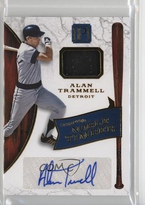 2016 Panini Pantheon Scripted Noble Timber Gold /15 Alan Trammell Auto HOF hn4