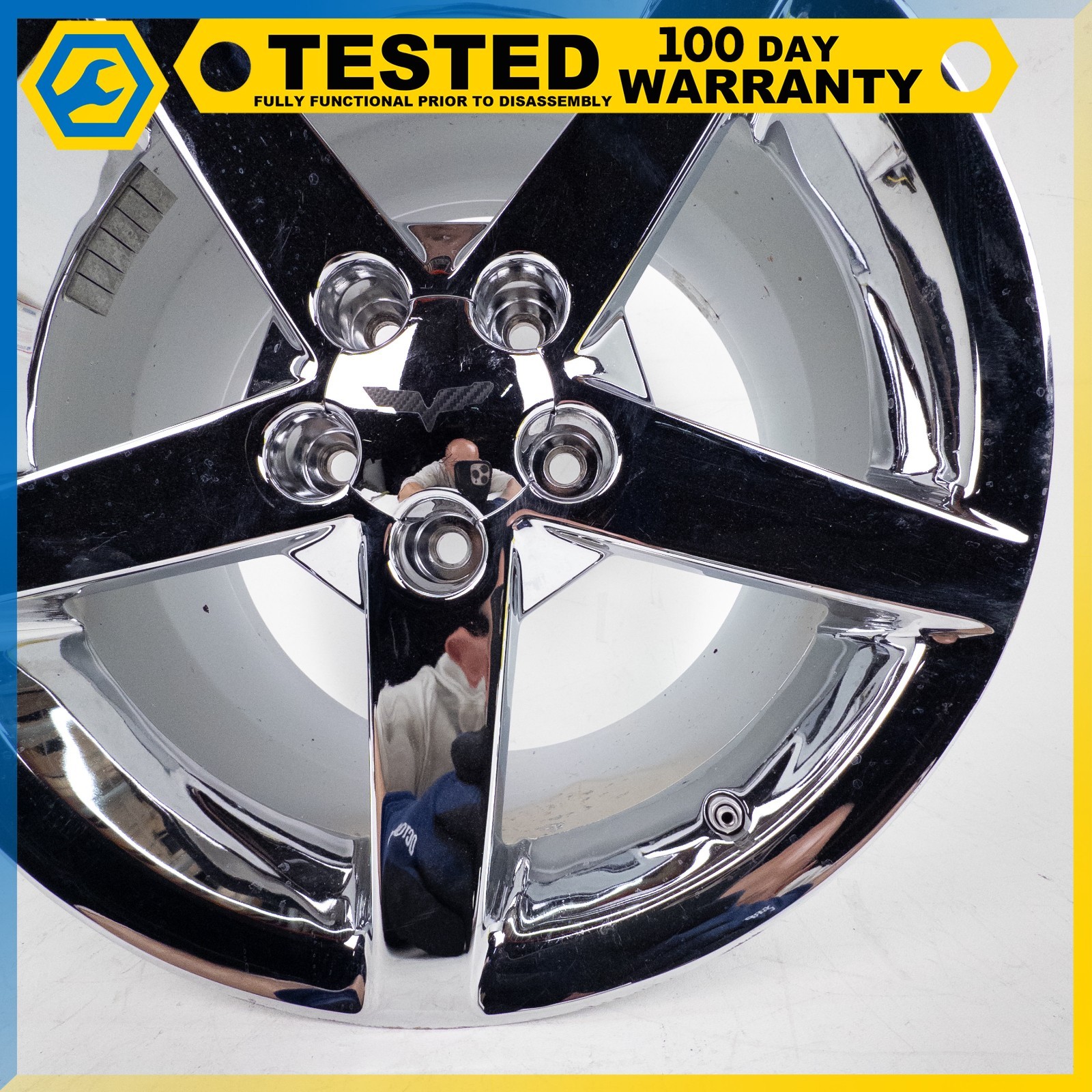 05-13 CHEVROLET CORVETTE C6 18X9,5J FRONT WHEEL RIM POLISHED