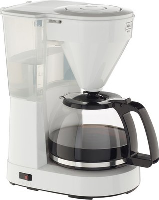 MELITTA Filterkaffeemaschine Easy 1023-01 weiß 15 Tassen Glaskanne Warmhalten