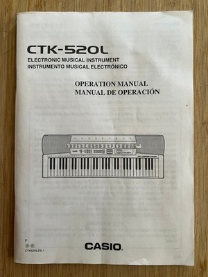 Casio CTK-520L Electronic Musical Instrument Operation Manual