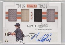 2020 Absolute Tools of the Trade 4 Swatch Signatures Mauricio Dubon Auto 1pk2