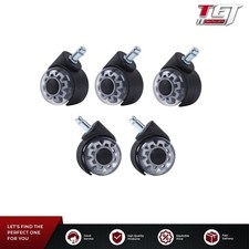 5PCS 2 Inch Office Chair Caster Wheels Heavy Duty, Smooth Rolling 360 Steering