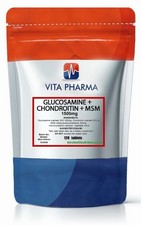 Image of Glucosamine + Chondroitin + MSM 1500mg tablets | Joint Support VITAPHARMA